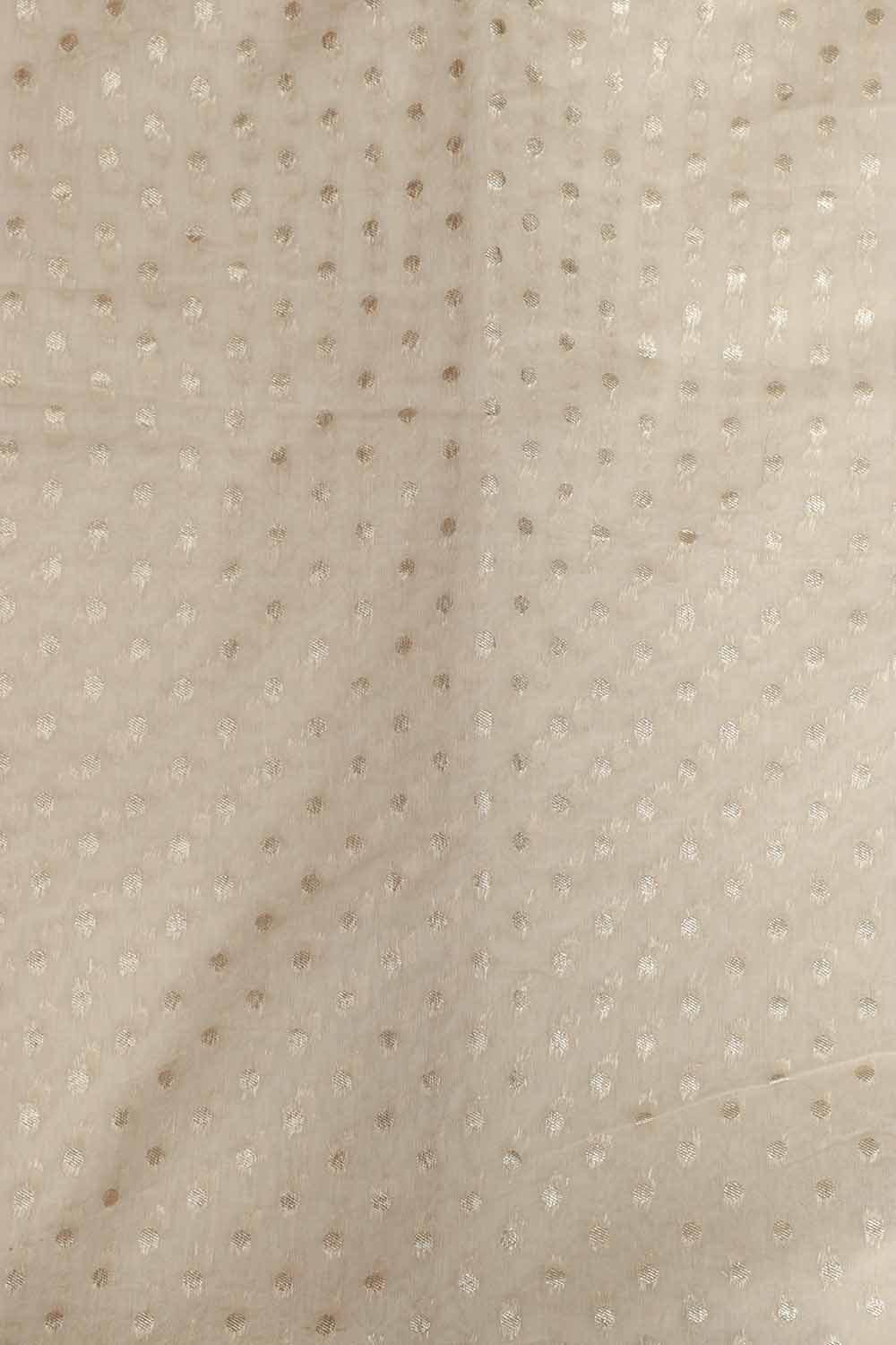 Dyeable Banarasi Chanderi Silk Suit With Red Hand Embroidered Kantha Pure Bangalore Silk Dupatta - Luxurion World
