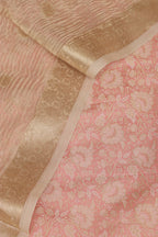 Stunning Pink Banarasi Brocade Silk Suit With Dyeable Banarasi Handloom Tissue Silk Polka Dot Dupatta - Luxurion World