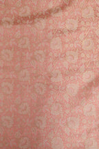 Stunning Pink Banarasi Brocade Silk Suit With Dyeable Banarasi Handloom Tissue Silk Polka Dot Dupatta - Luxurion World