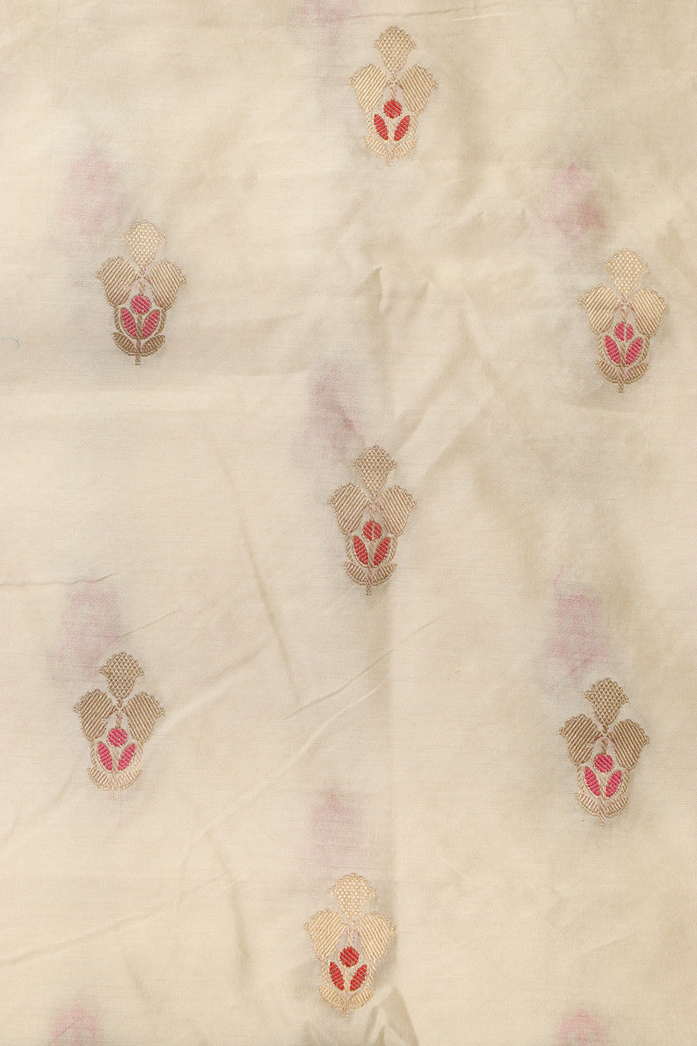 Dyeable Banarasi Handloom Chiniya Silk Suit With Pink Banarasi Organza Dupatta - Luxurion World