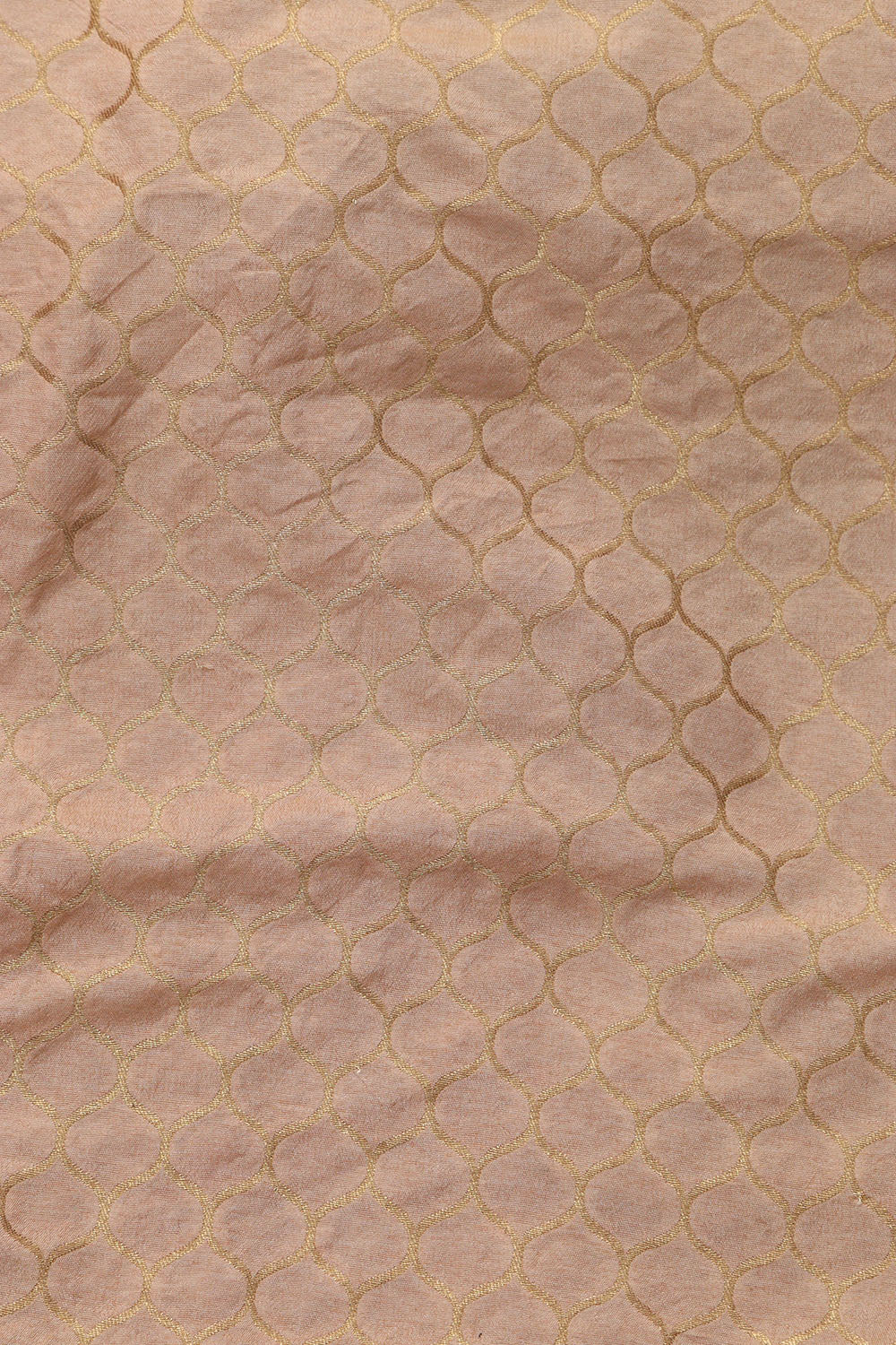 Pastel Pink Banarasi Silk Suit With Peach Pink Digital Printed Crushed Tissue Floral Design Dupatta - Luxurion World