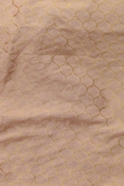 Pastel Pink Banarasi Silk Suit With Peach Pink Digital Printed Crushed Tissue Floral Design Dupatta - Luxurion World