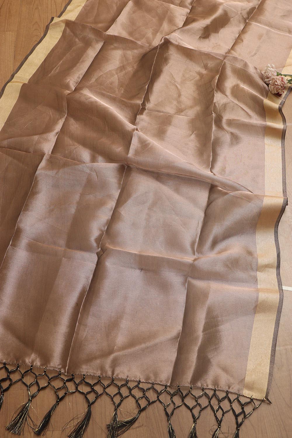 Elegant Pastel Banarasi Silk Suit With Banarasi Tissue Dupatta - Luxurion World