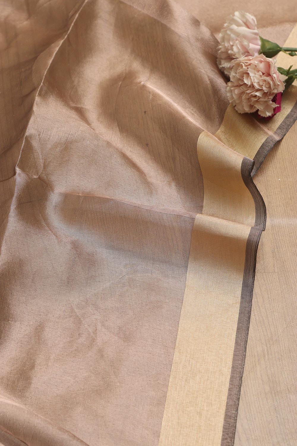 Elegant Pastel Banarasi Silk Suit With Banarasi Tissue Dupatta - Luxurion World