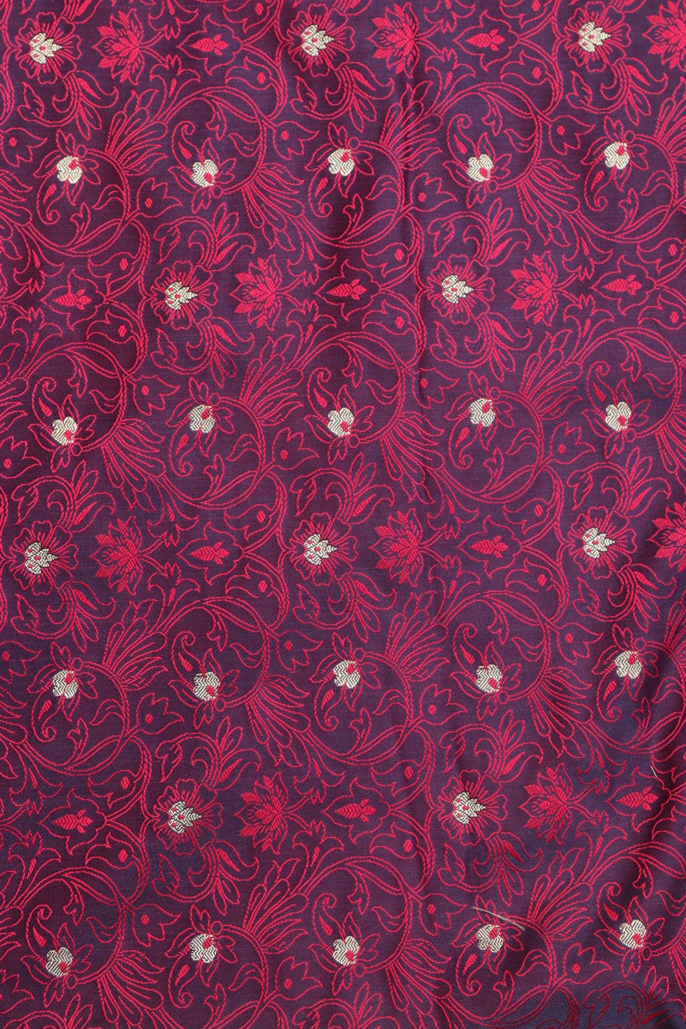 Stunning Purple Banarasi Tanchui Silk Suit With Pink Banarasi Silk Dupatta - Luxurion World