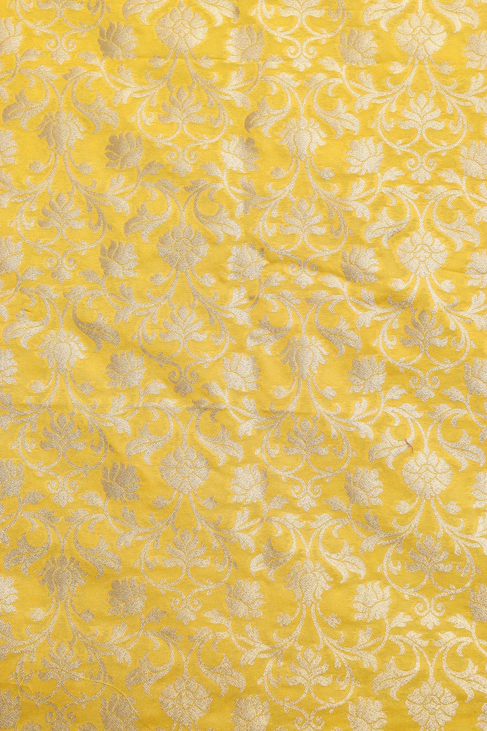 Stunning Yellow Banarasi Silk Suit Red Banarasi Silk Dupatta - Luxurion World