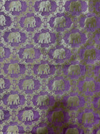 Stunning Purple Banarasi Silk Suit With Purple Banarasi Silk Dupatta - Luxurion World