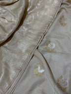 Stunning Dyeable Banarasi Handloom Moonga Silk Suit With Dyeable Banarasi Handloom Pure Moonga Silk Dupatta - Luxurion World