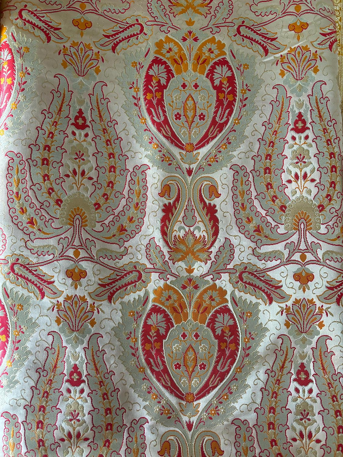 Golden Banarasi Kimkhwab Silk Suit With Yellow Banarasi Katan Silk Dupatta - Luxurion World