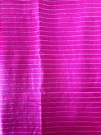 Pink Banarasi Handloom Chiniya Silk Stripes Design Suit With Yellow Handloom Banarasi Pure Katan Silk Dupatta - Luxurion World