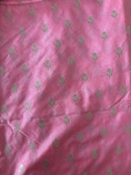 Elegant Pink Banarasi Dupion Silk Suit With Pastel Banarasi Silk Dupatta - Luxurion World