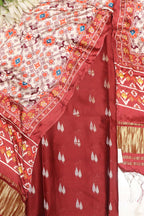 Maroon Banarasi Chanderi Silk Sona Roopa Design Suit With Multicolor Digital Printed Floral And Pichwai Design Modal Silk Dupatta - Luxurion World