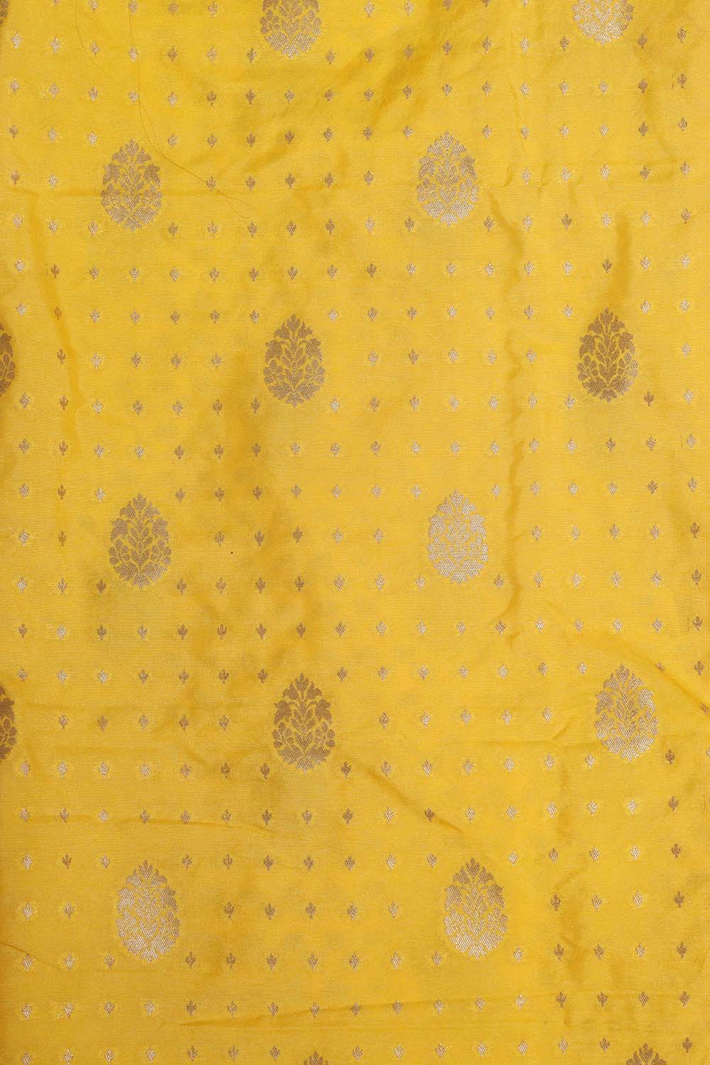 Yellow Banarasi Silk Suit With Pink Digital Printed Patola Design Modal Silk Dupatta - Luxurion World