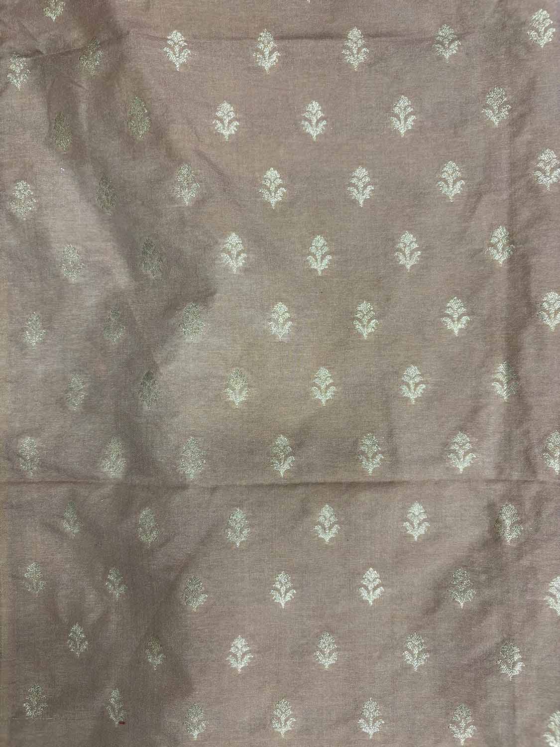 Pastel Banarasi Dupion Silk Suit With Banarasi Handloom Pure Moonga Silk Dupatta - Luxurion World