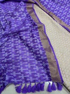 Pastel Pink Banarasi Silk Suit With Banarasi Handloom Pure Moonga Silk Dupatta - Luxurion World