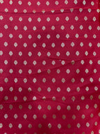 Red Banarasi Silk Small Booti Design Suit With Yellow Banarasi Silk Dupatta - Luxurion World