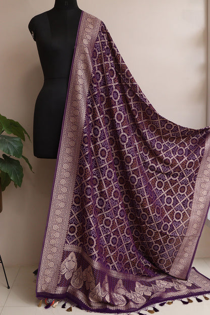 Elegant Green Banarasi Brocade Silk Suit With Banarasi Bandhani Weaved Georgette Dupatta - Luxurion World