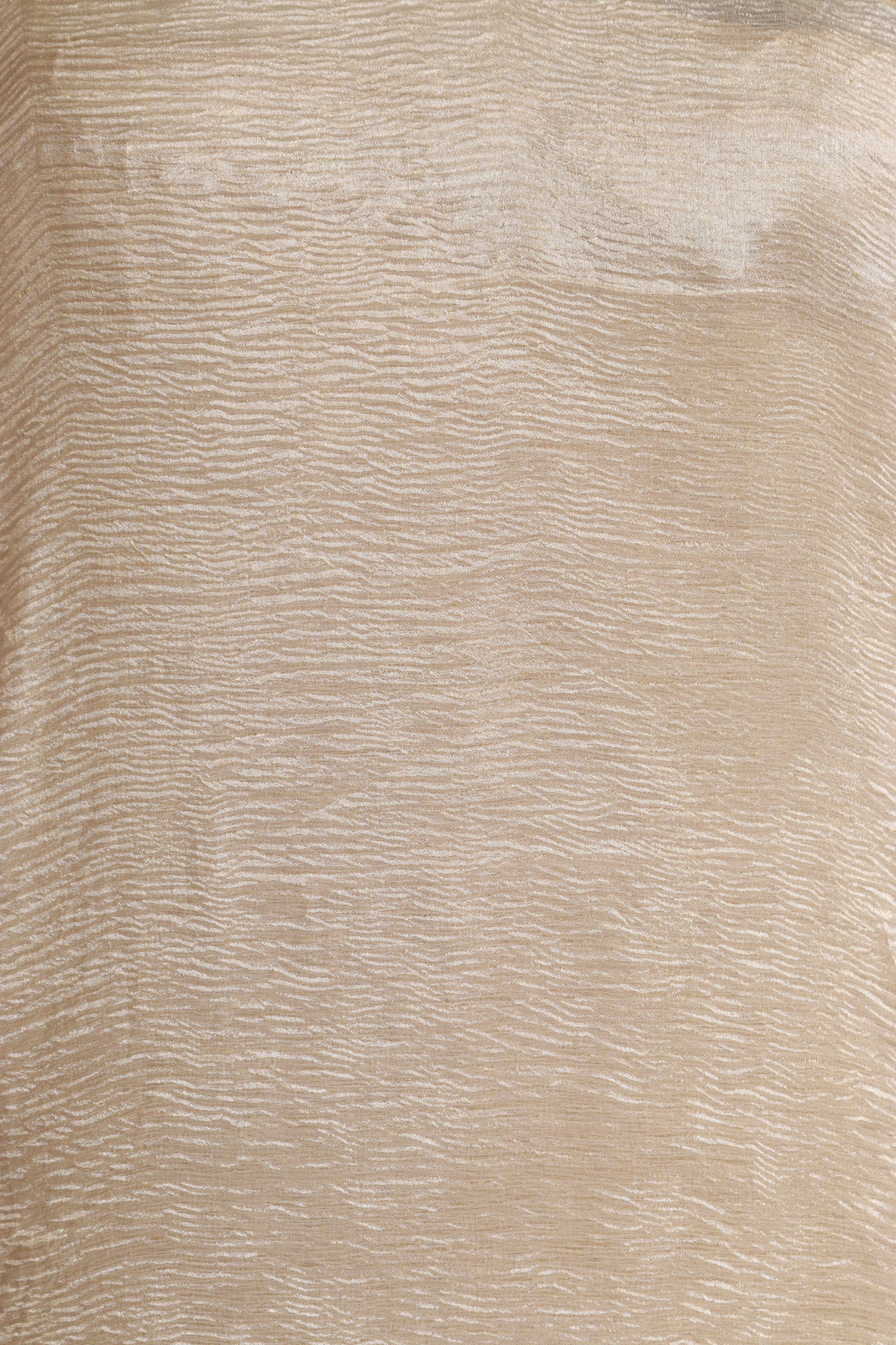 Exquisite Golden Handloom Banarasi Tissue Georgette Silk Crushed Suit With Banarasi Bandhani Weaved Georgette Dupatta - Luxurion World