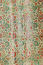 Multicolor Banarasi Pure Silk Suit With Blue Banarasi Handloom Pure Katan Silk Dupatta - Luxurion World