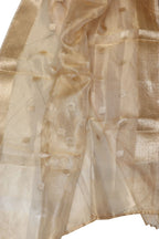 Banarasi Dyeable Tissue Katan Silk Suit With Tissue Dupatta - Luxurion World- Crafted Heirlooms