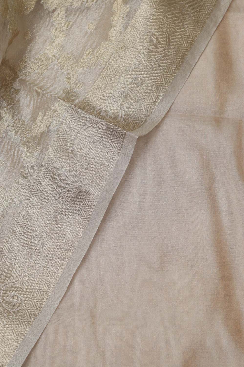 Banarasi Dyeable Tissue Katan Silk Suit With Tissue Dupatta - Luxurion World- Crafted Heirlooms