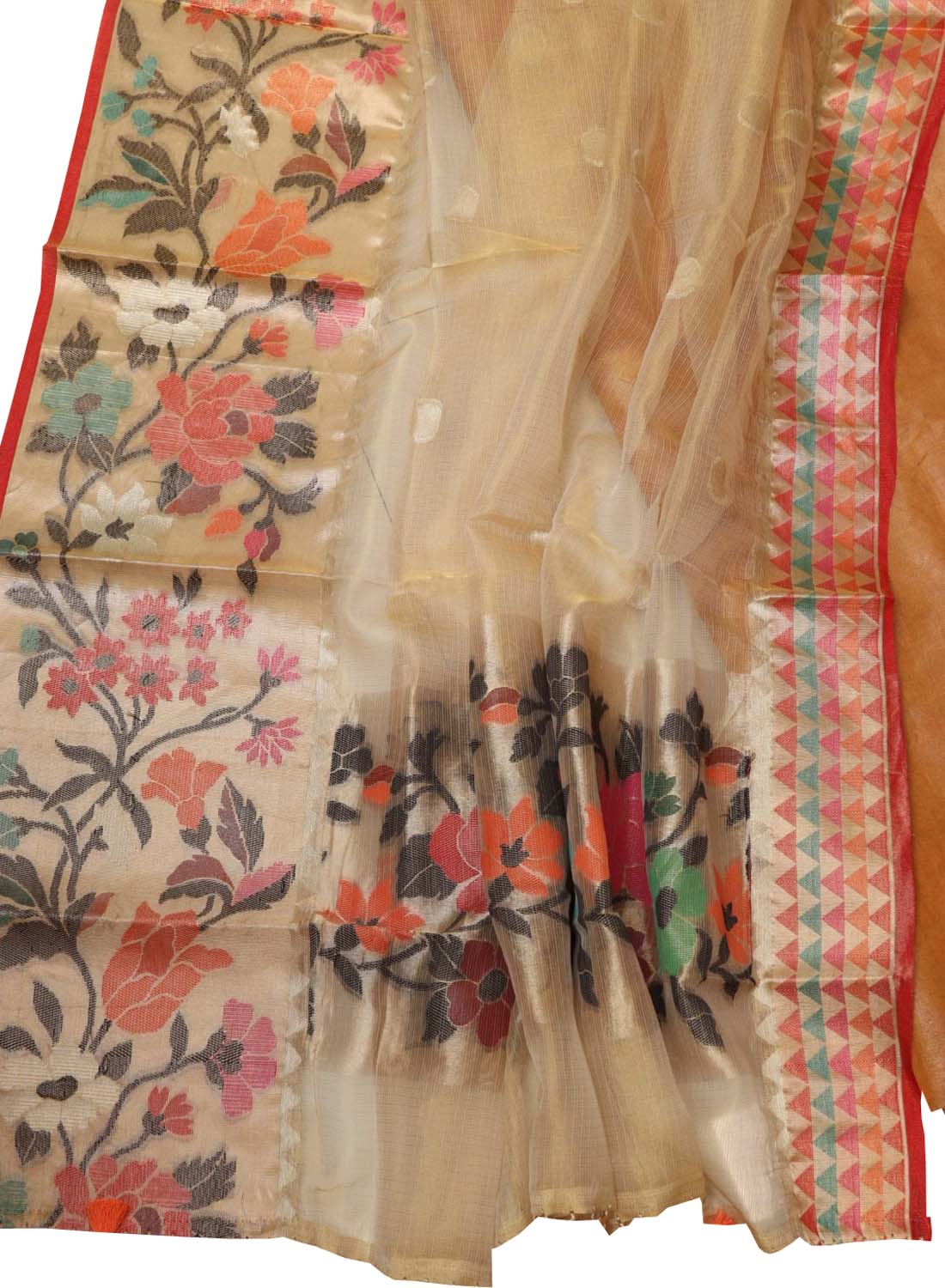 Pastel Banarasi Tissue Silk Suit Set 3 Piece with Paithani Border Dupatta - Luxurion World