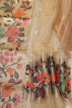 Pastel Banarasi Tissue Silk Suit Set 3 Piece with Paithani Border Dupatta - Luxurion World