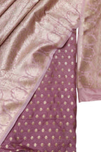 Onion Pink Banarasi Silk Suit with Sikhargha Dupatta Set 3 Piece - Luxurion World
