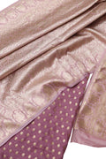 Onion Pink Banarasi Silk Suit with Sikhargha Dupatta Set 3 Piece - Luxurion World