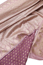 Onion Pink Banarasi Silk Suit with Sikhargha Dupatta Set 3 Piece - Luxurion World