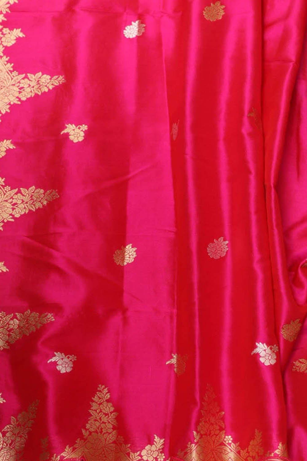 Blue Pure Katan Silk Suit with Pure Scallop Border Pink Banarasi Silk Dupatta Set 3 Piece - Luxurion World