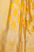 Pink Banarasi Chiniya Silk Suit with Yellow Kadwa Jaal Pure Silk Dupatta Set 3 Piece - Luxurion World