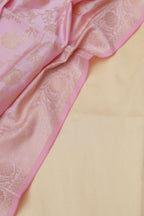 Cream Plain Silk Suit With Banarasi Silk Dupatta - Luxurion World
