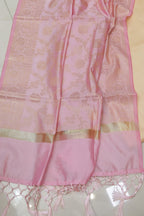 Cream Plain Silk Suit With Banarasi Silk Dupatta - Luxurion World