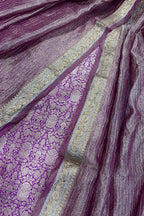 Purple Banarasi Katan Silk Meenakari Double Zari Fabric Brocade Bridal Suit With Purple Banarasi Tissue Silk Dupatta IS4B126100706