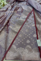 Elegant Purple Banarasi Silk Suit Set - Luxurion World