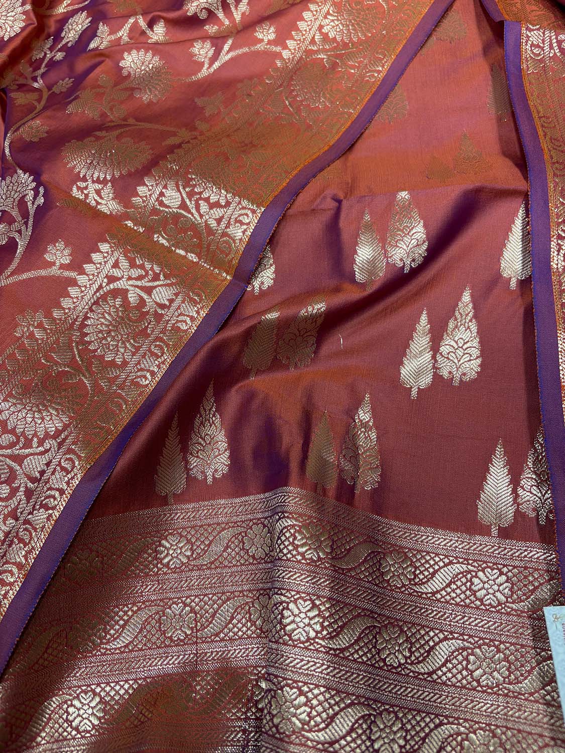 Elegant Brown Banarasi Silk Suit Set - Luxurion World