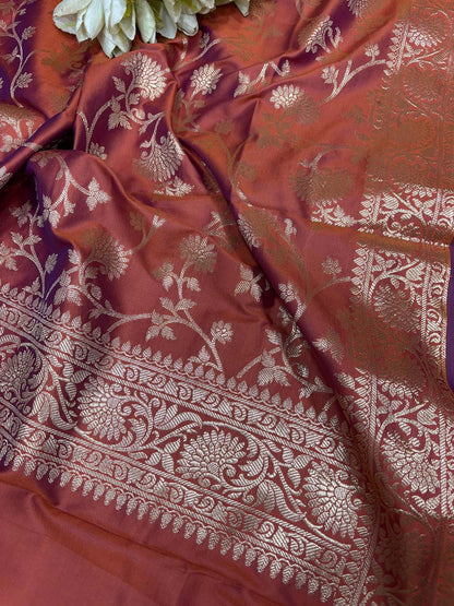 Elegant Brown Banarasi Silk Suit Set - Luxurion World