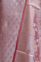Stunning Pink Banarasi Silk Three Piece Unstitched Suit Set - Luxurion World