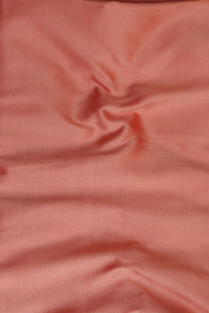 Peach Banarasi Silk Three Piece Unstitched Suit Set - Luxurion World