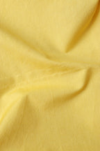 Yellow Banarasi Cotton Three Piece Unstitched Flower Design Suit Set - Luxurion World