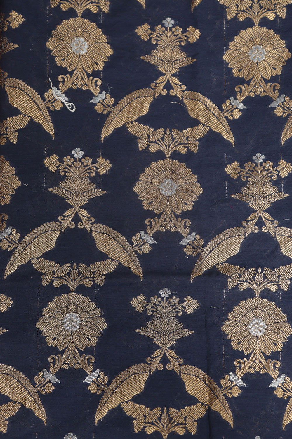 Blue Banarasi Cotton Three Piece Unstitched Sona Roopa Suit Set - Luxurion World