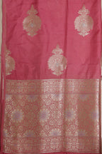 Pink Banarasi Silk Sona Roopa Three Piece Unstitched Suit Set - Luxurion World