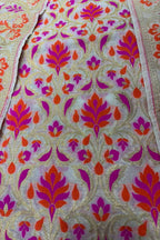 Dyeable Pure Cotton Banarasi Handloom Meenakari Unstitched Three Piece Suit Set - Luxurion World