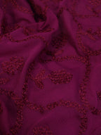 Green Organza Silk Suit with Maroon Dupatta & Digital Embroidery: A Stunning Ensemble for Elegant Occasions - Luxurion World
