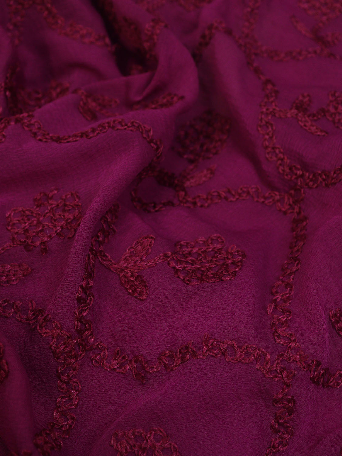 Green Organza Silk Suit with Maroon Dupatta & Digital Embroidery: A Stunning Ensemble for Elegant Occasions - Luxurion World