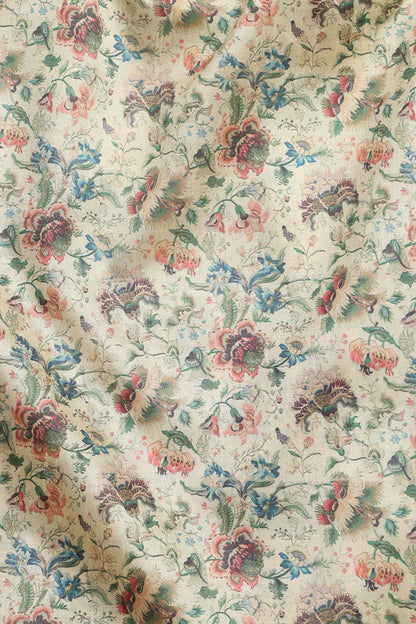 Pastel Kalamkari Digital Printed Tussar Silk Suit With Pastel Banarasi Tissue Dupatta - Luxurion World