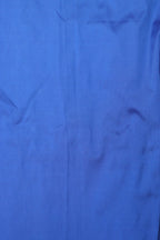 Blue Banarasi Plain Silk Suit With Kantha Hand Embroidered Pure Silk Dupatta - Luxurion World