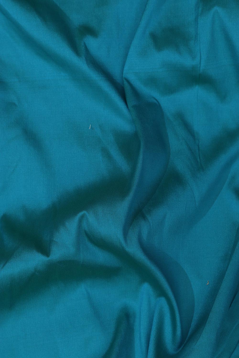 Blue Plain Silk Suit With Kalamkari Hand Painted Silk Dupatta - Luxurion World