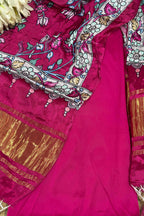 Pink Plain Silk Suit With Pink Digital Printed Patola Design Modal Silk Dupatta - Luxurion World
